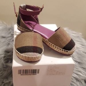 Toddler girl burberry espadrilles